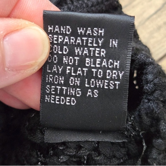 Chic Black Knit snap up Cardigan womens large - Picture 9 of 10